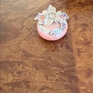 Jay Strongwater Pink and Silver Floral Box